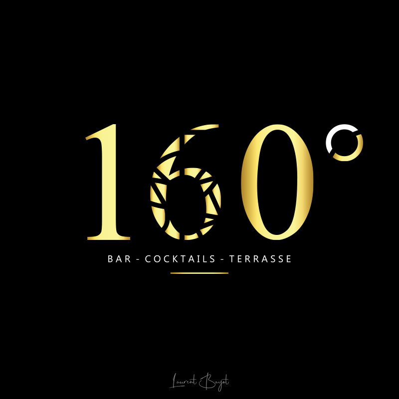 logo luxe doré bar cocktails