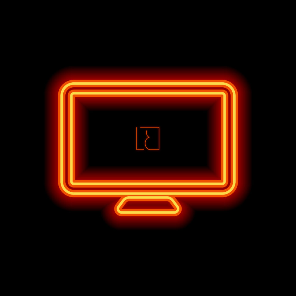 ordinateur lueur orange
