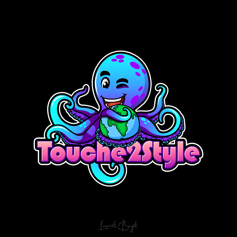 pieuvre mascotte touche2style