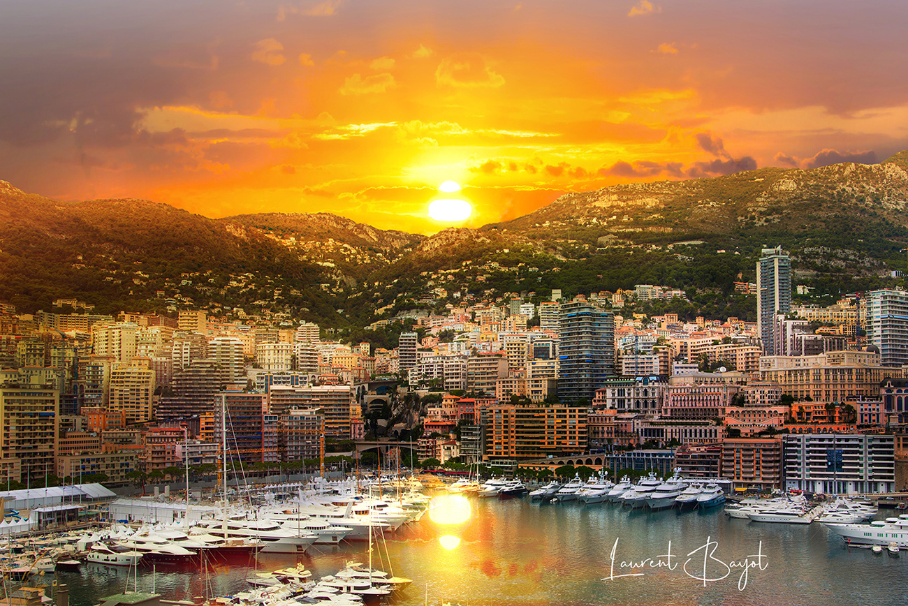 Monaco horizon logo blanc graphiste